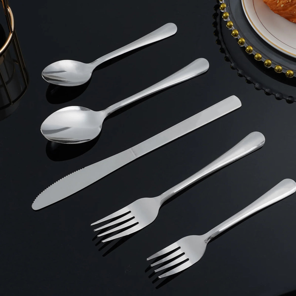 HANSMART Stainless Steel Flatware Set For Elegant Dining