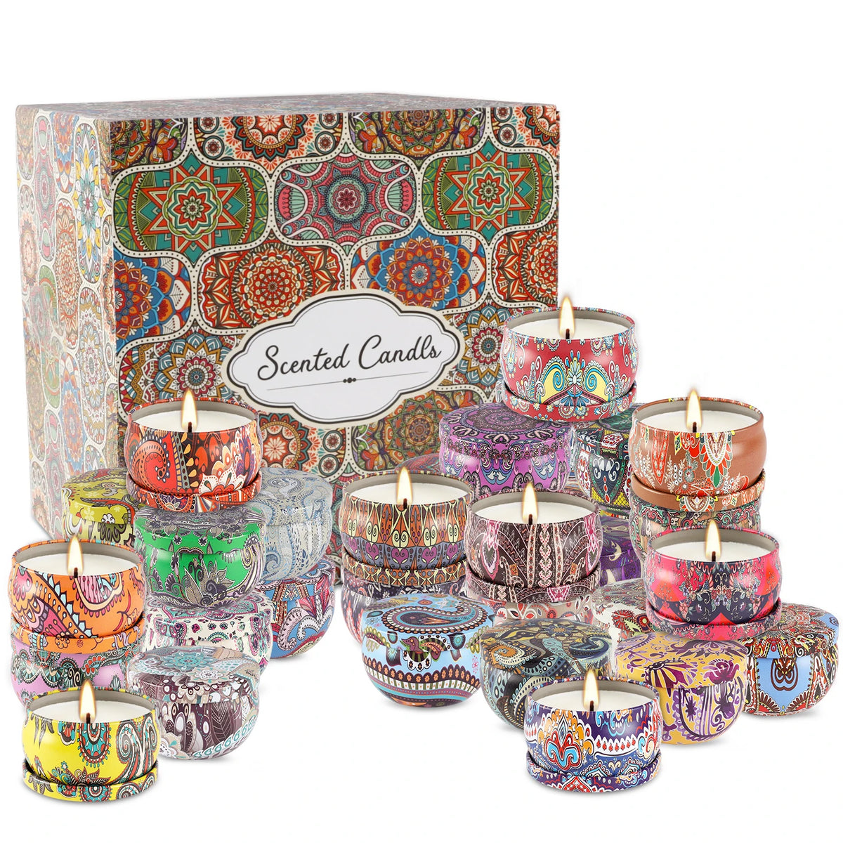 Fclayvts Scented Soy Wax Aromatherapy Candles for Home and Events