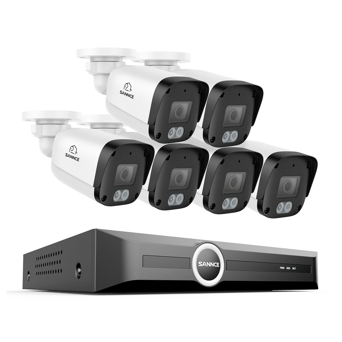 Sannce 8MP PoE Outdoor Security Camera And 8Ch Nvr