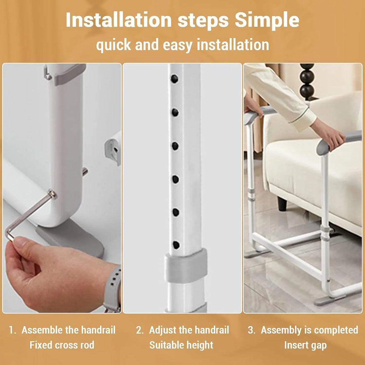 Sofa Armrest Stand Assist Rail for Safe and Stable Support