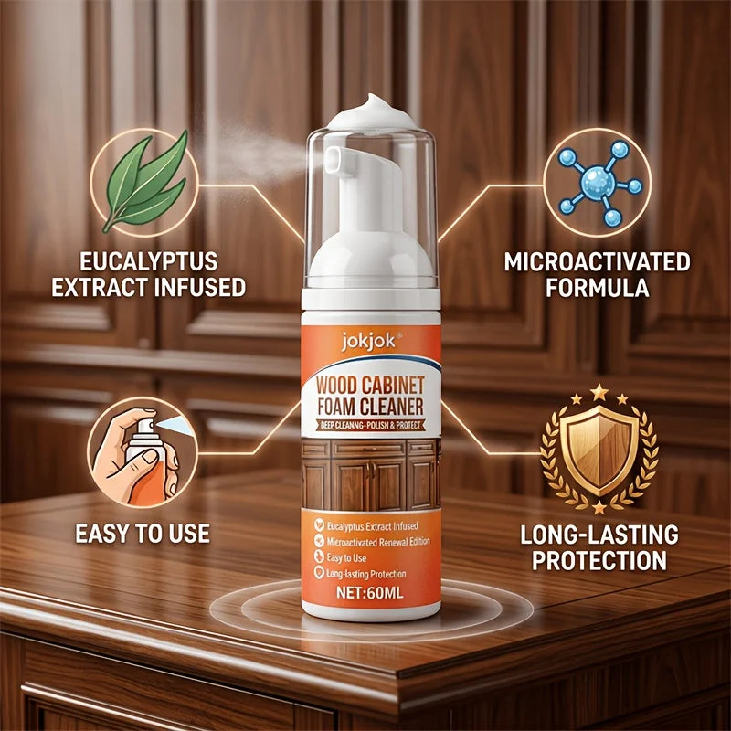 JOKJOK Kitchen Cabinet Cleaner for Grease and Stain Removal