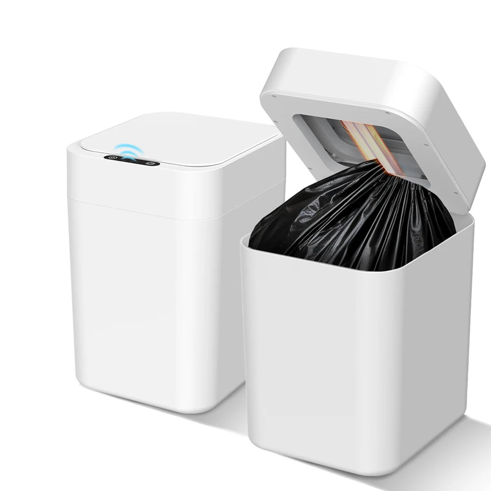 Automatic Touchless Self Sealing Smart Trash Can With Odor Control