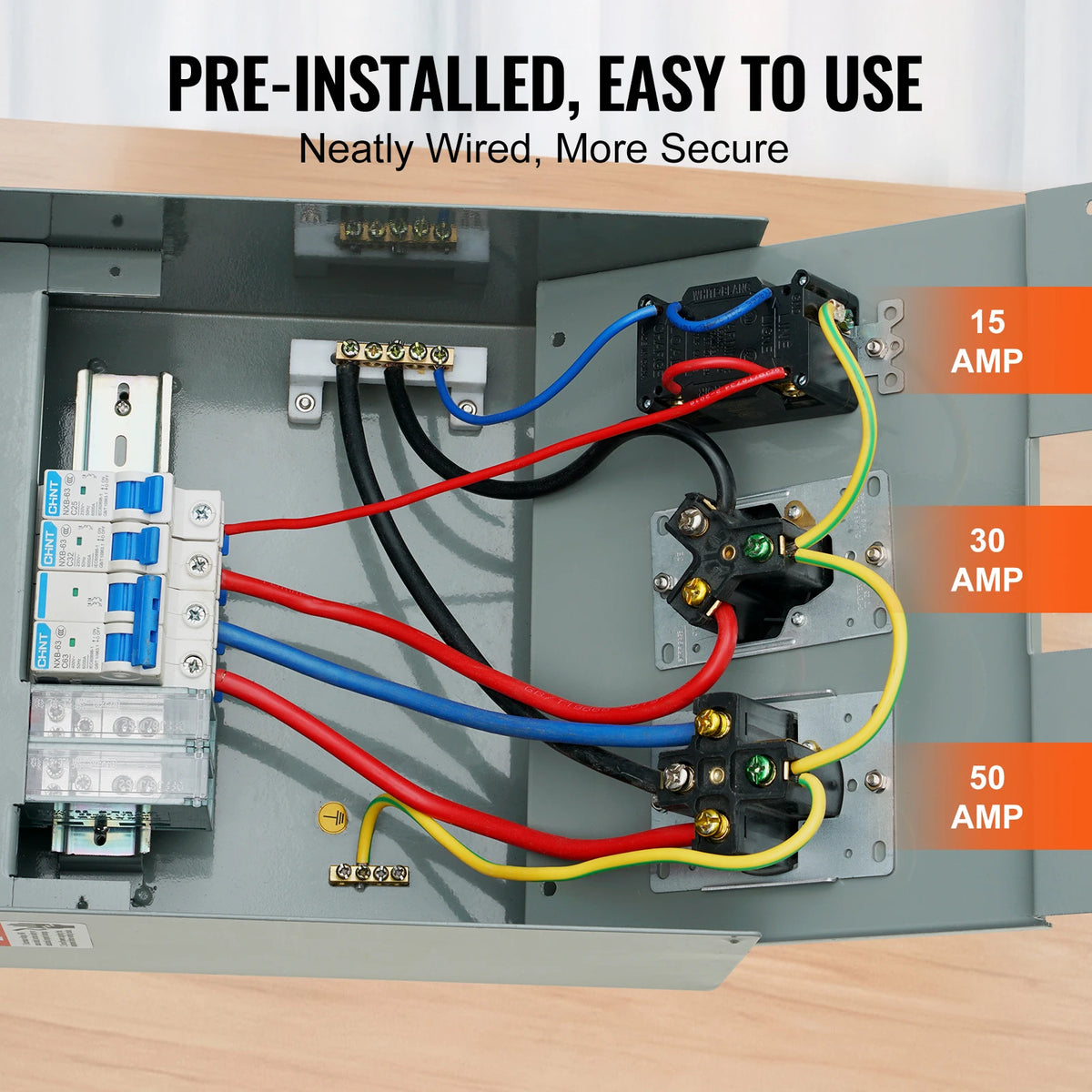 SucceBuy Temporary Power Outlet Panel For RV And Camper
