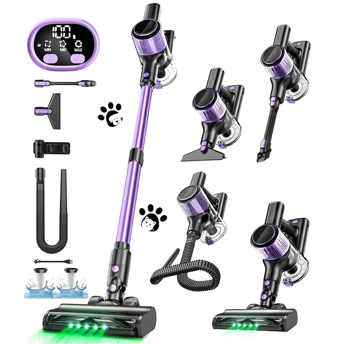 Suxiangvac Cordless Stick Vacuum Cleaner With HEPA Filter