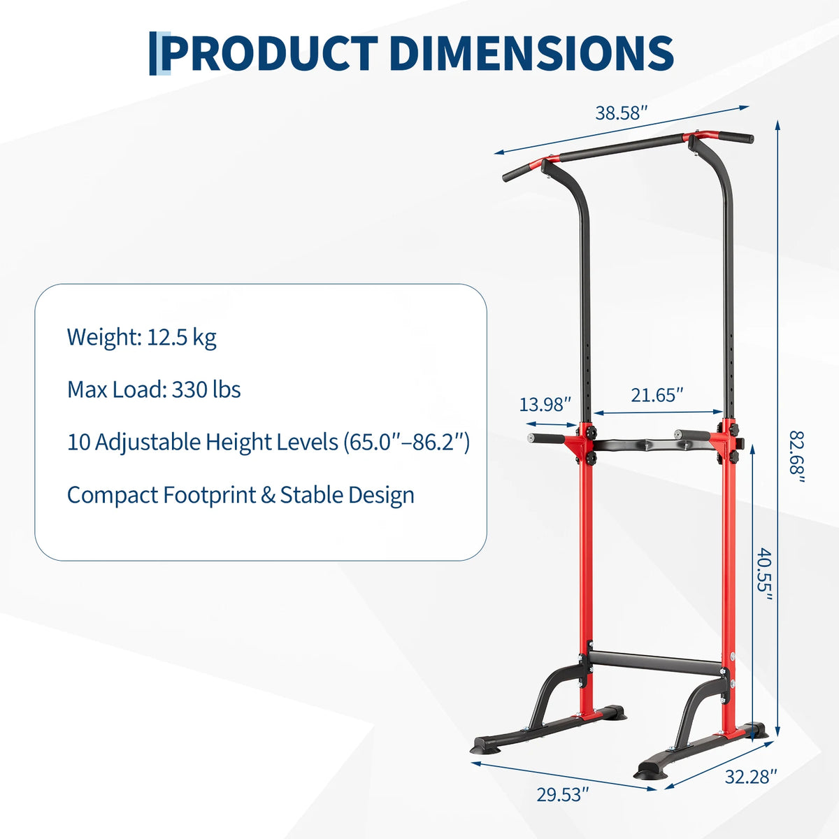 Multifunctional Power Tower for Pull Ups Dips and Strength Training
