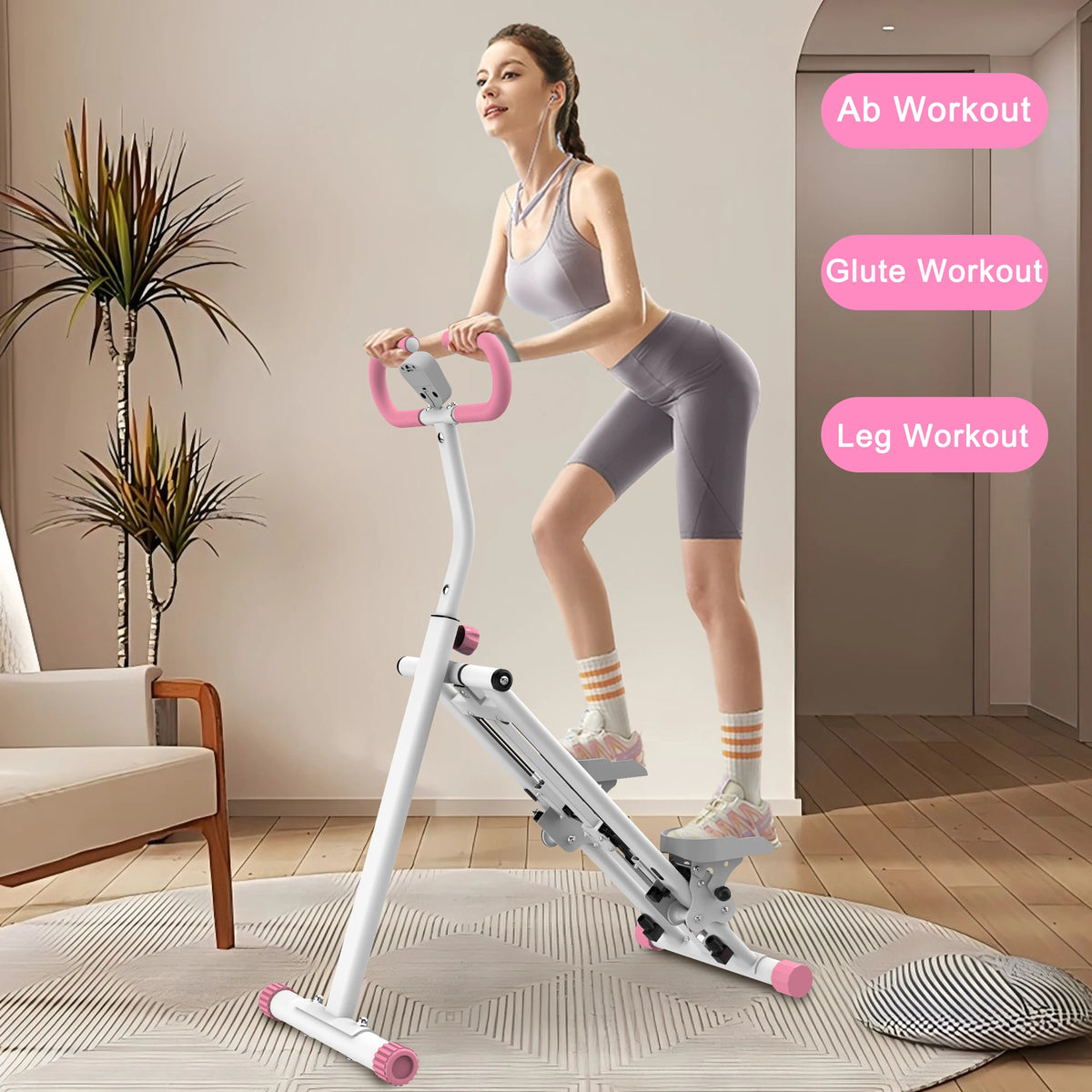 Vertical Climber Machine With Adjustable Resistance For Home Fitness