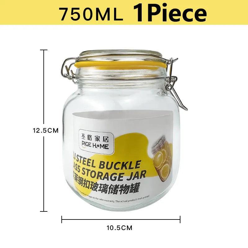 HeY LiLac Wide Mouth Glass Mason Jar With Airtight Lid