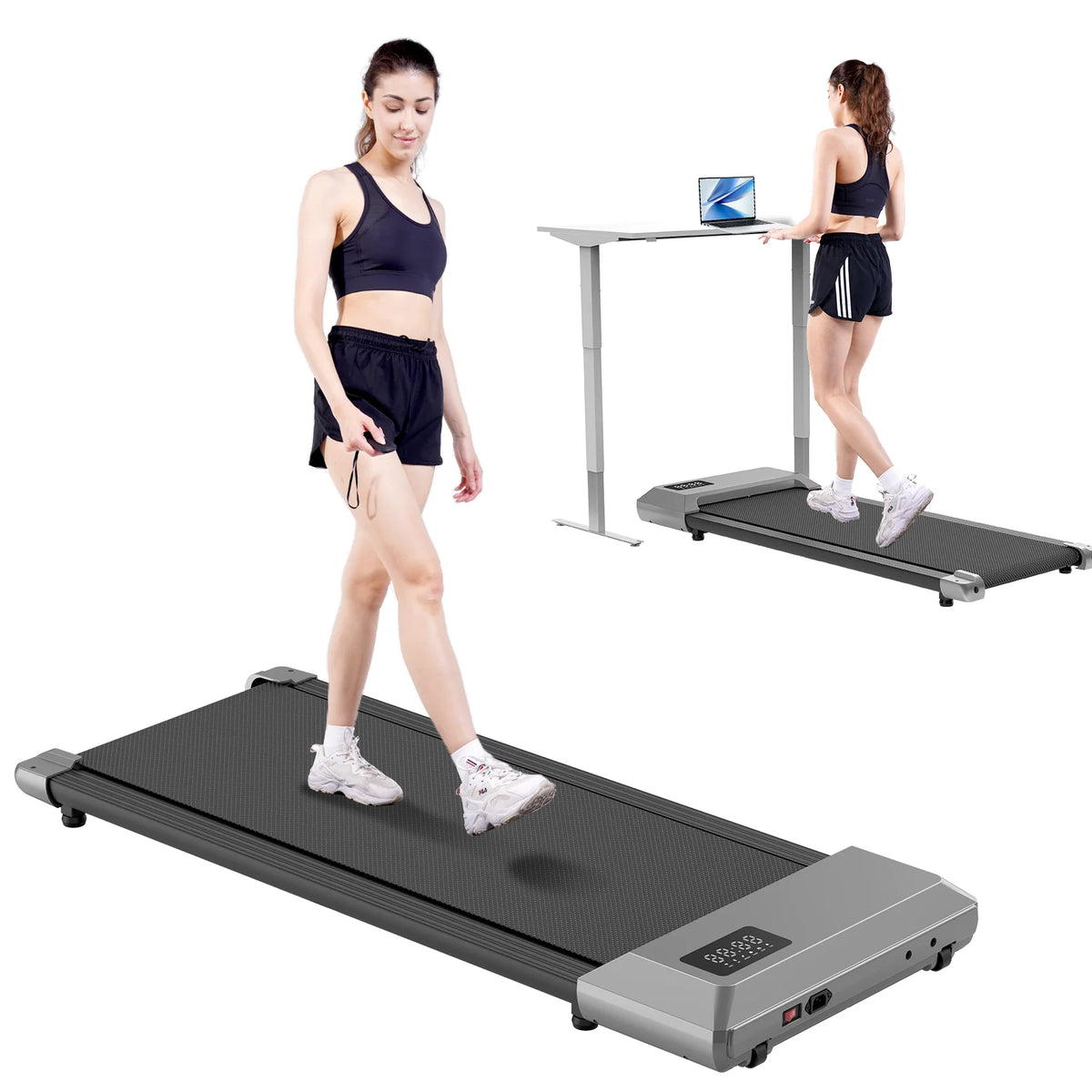 Superun Portable Under Desk Walking Pad Treadmill for Home