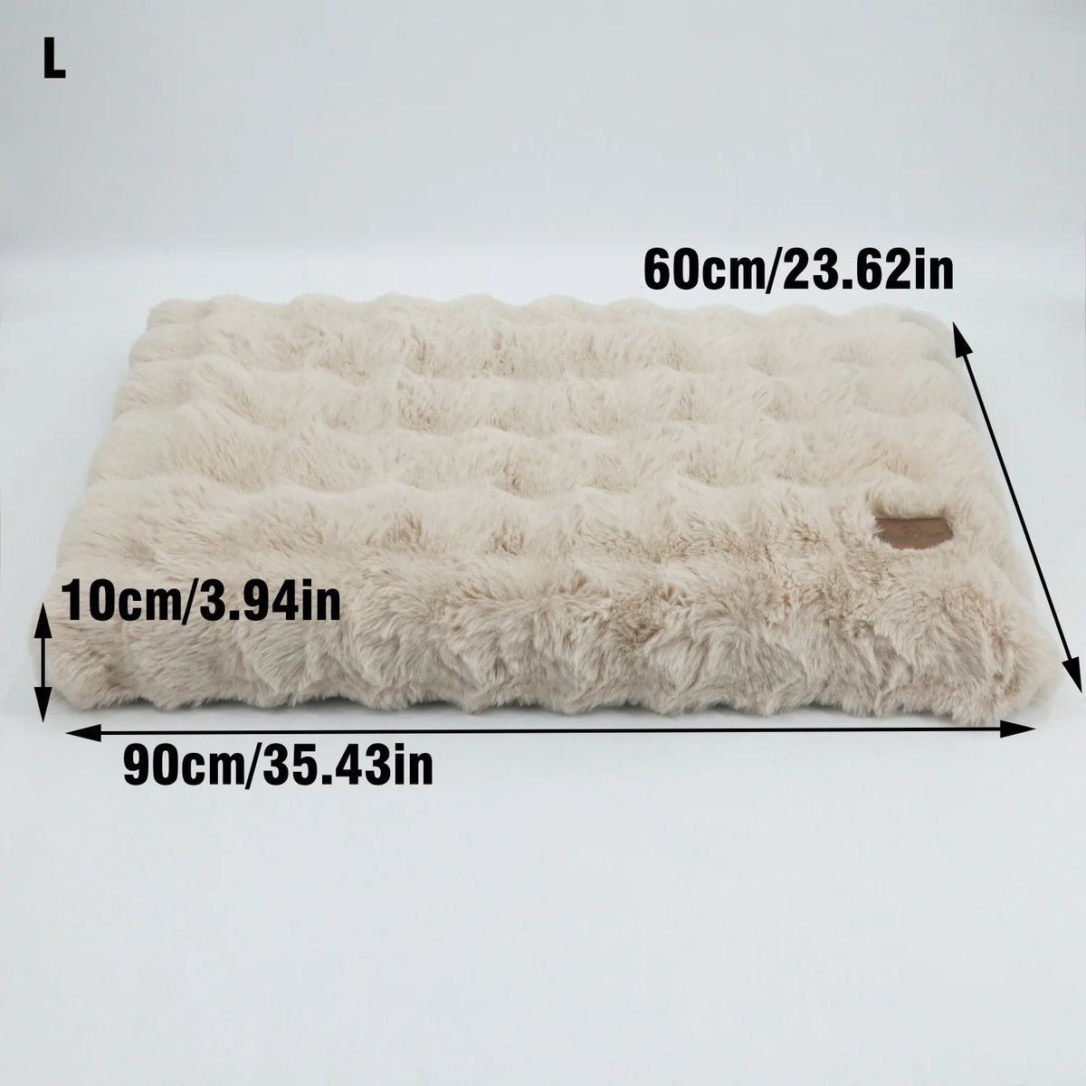 BINGOPAW Plush Foam Dog Bed With Removable Washable Cover