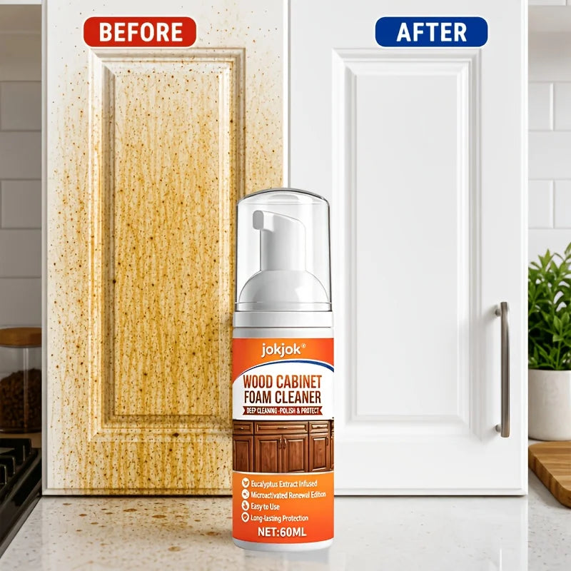 JOKJOK Kitchen Cabinet Cleaner for Grease and Stain Removal