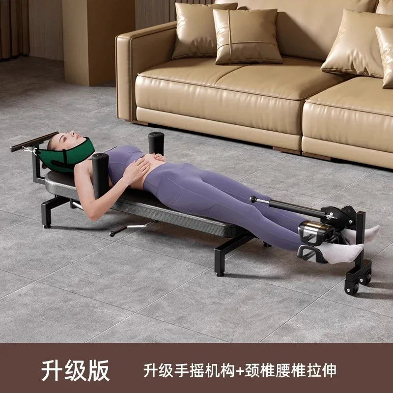 Mechanical Lumbar Stretcher For Spinal Traction And Back Pain Relief