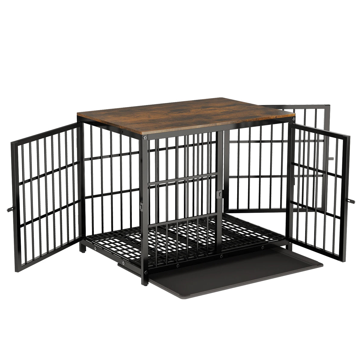 BINGOPAW Wooden Dog Crate Furniture With Metal Frame