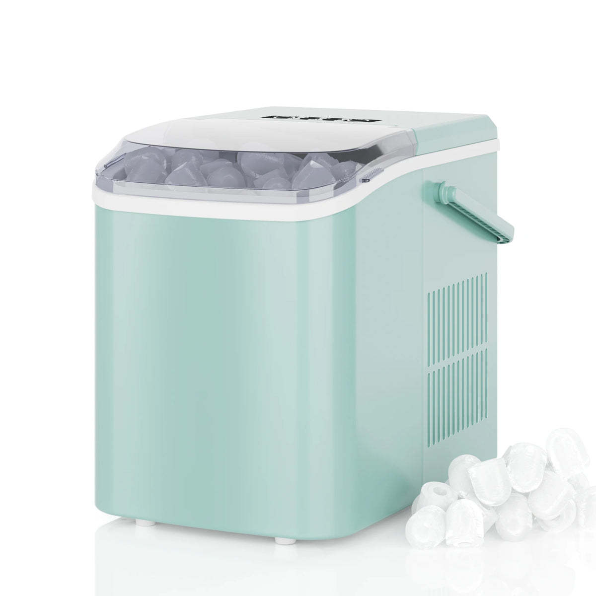 Portable Countertop Ice Maker With Self Cleaning And Quiet Operation