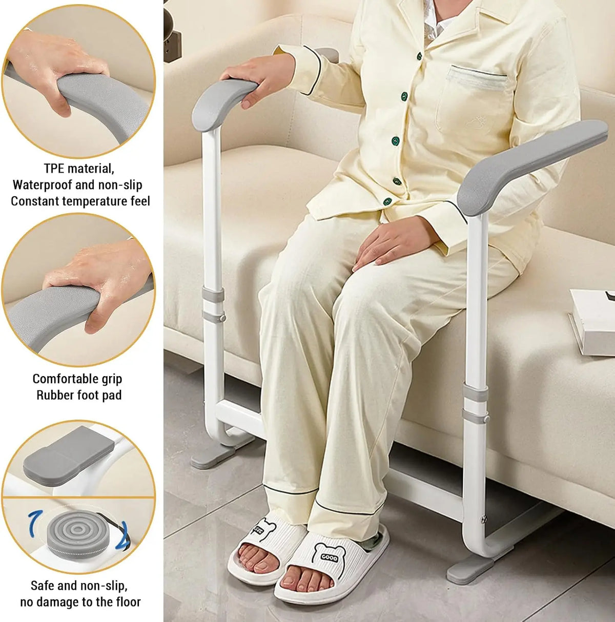 Sofa Armrest Stand Assist Rail for Safe and Stable Support