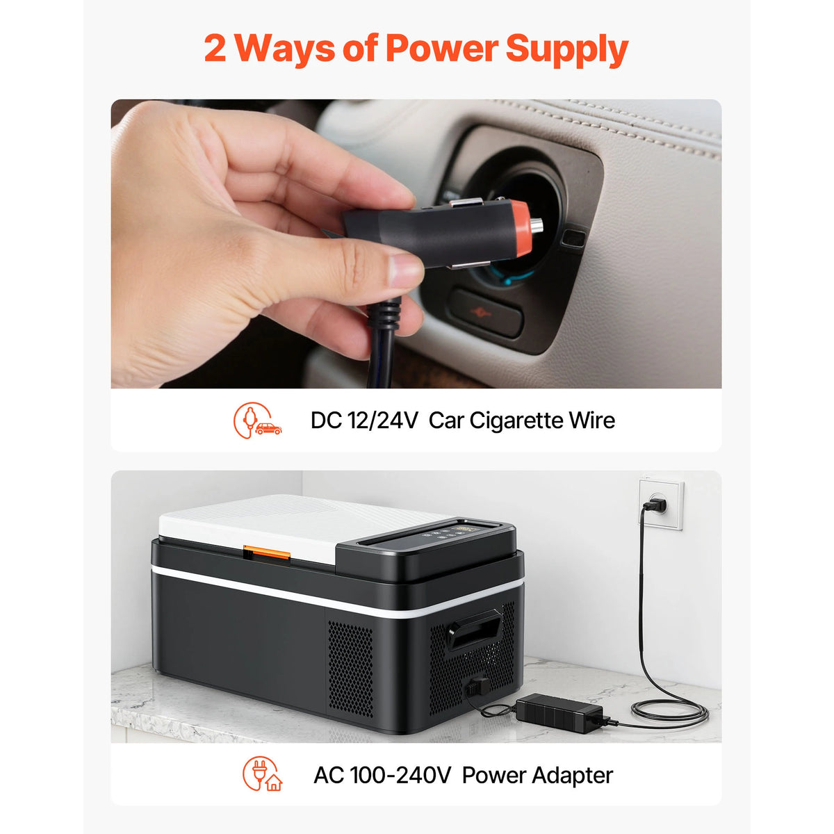 Compact Compressor Refrigerator Cooler For Home And Travel
