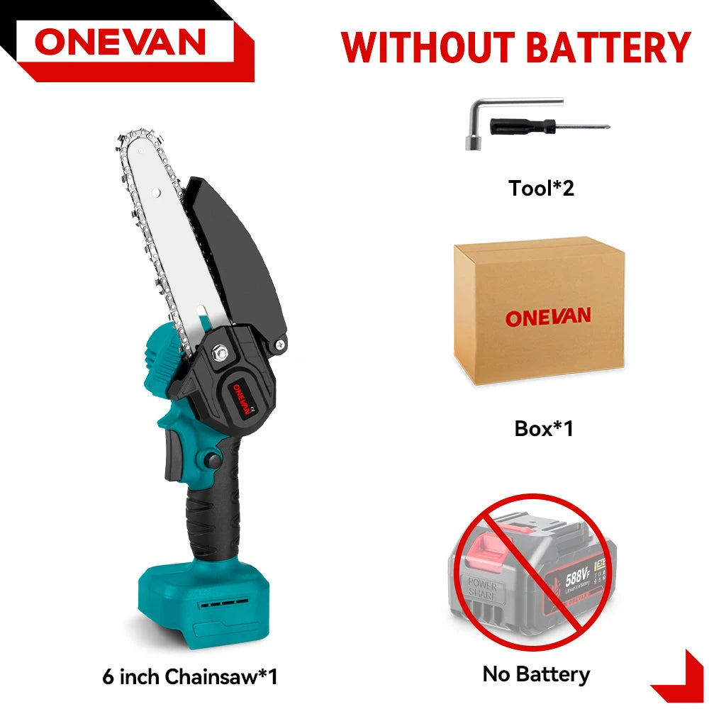 Onevan Brushless Telescoping Pole 3in1 Electric Chainsaw Pruner