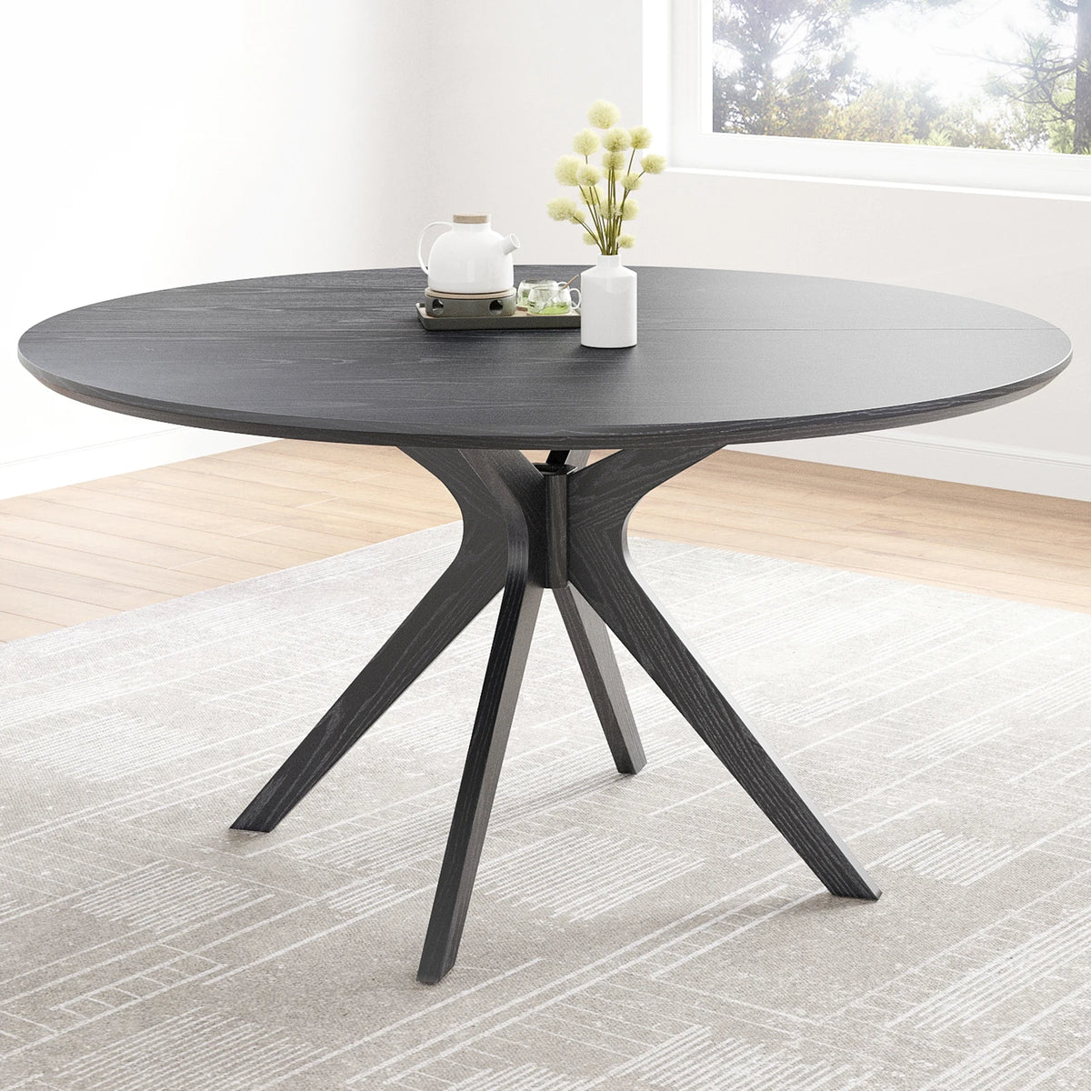 Farini Modern Round Wood Dining Table For Home Decor