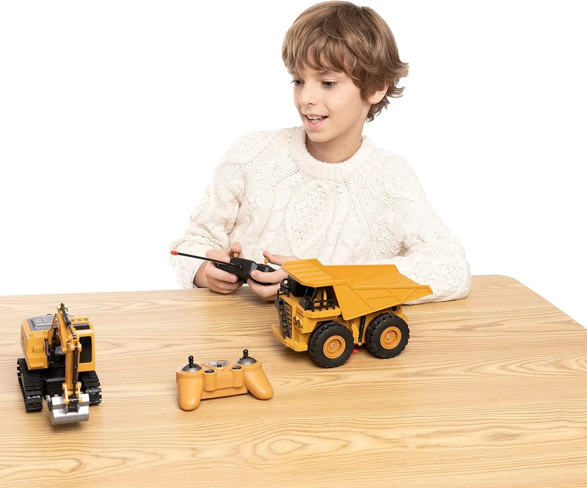 Joyfy Remote Control Construction Vehicle Toy Set With Excavator Truck