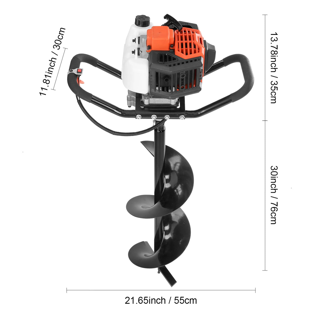 SucceBuy Gas Powered Post Hole Digger Professional Earth Auger