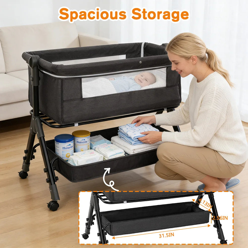 Three In One Portable Baby Bassinet Bedside Sleeper For Newborns