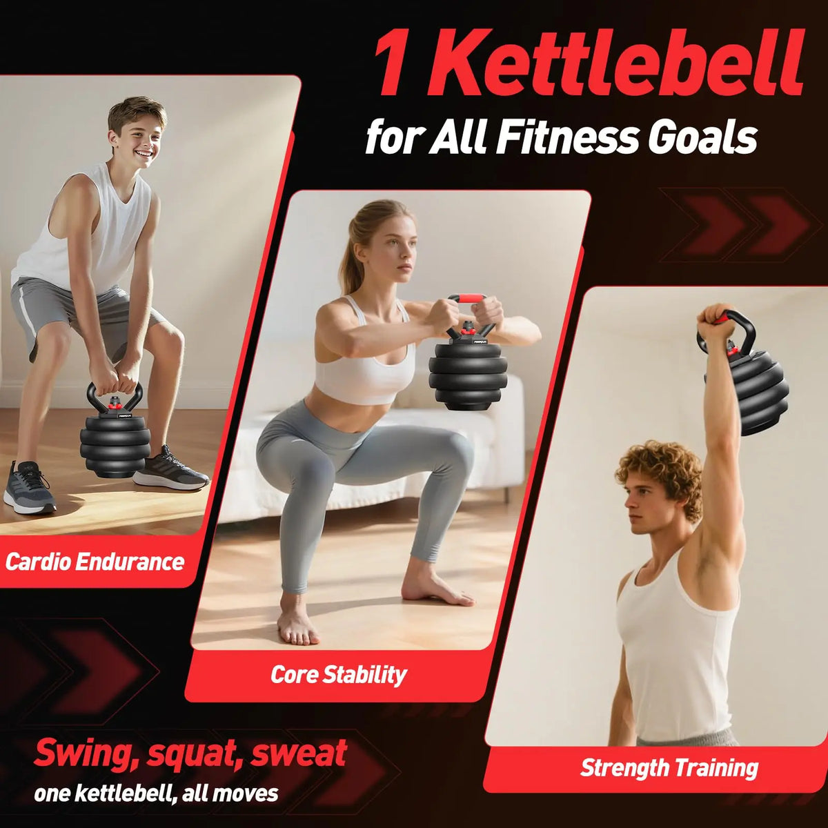 FED Fitness Adjustable Multifunctional Dumbbell And Barbell Set