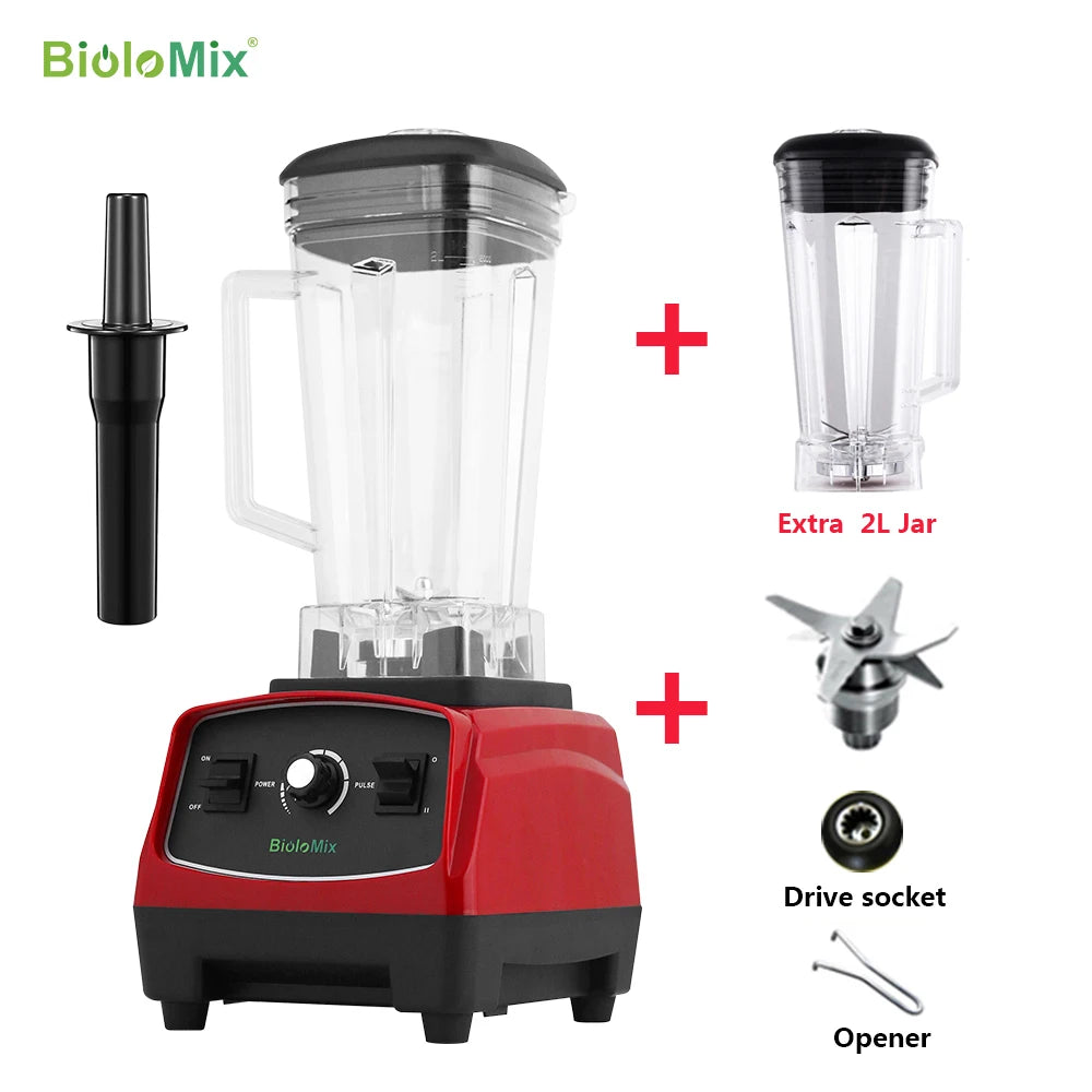 Biolomix 3HP 2200W Heavy Duty Blender for Smoothies and Ice