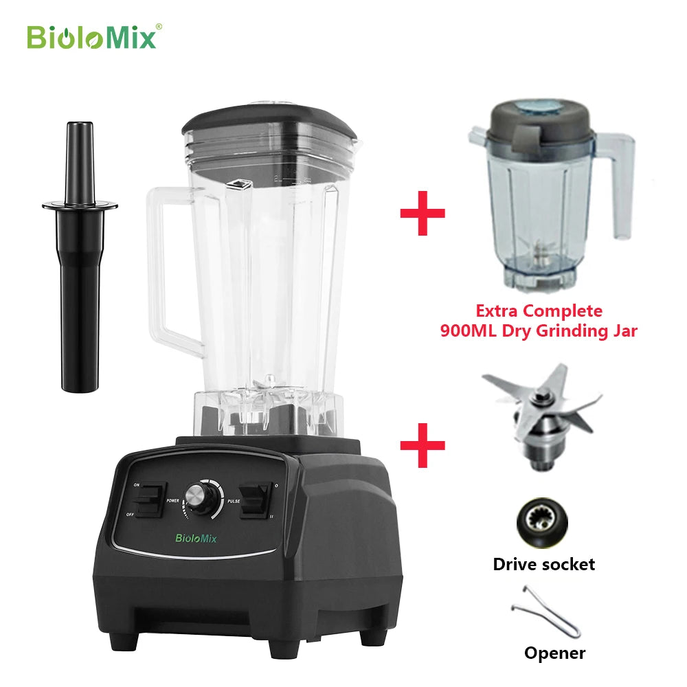Biolomix 3HP 2200W Heavy Duty Blender for Smoothies and Ice