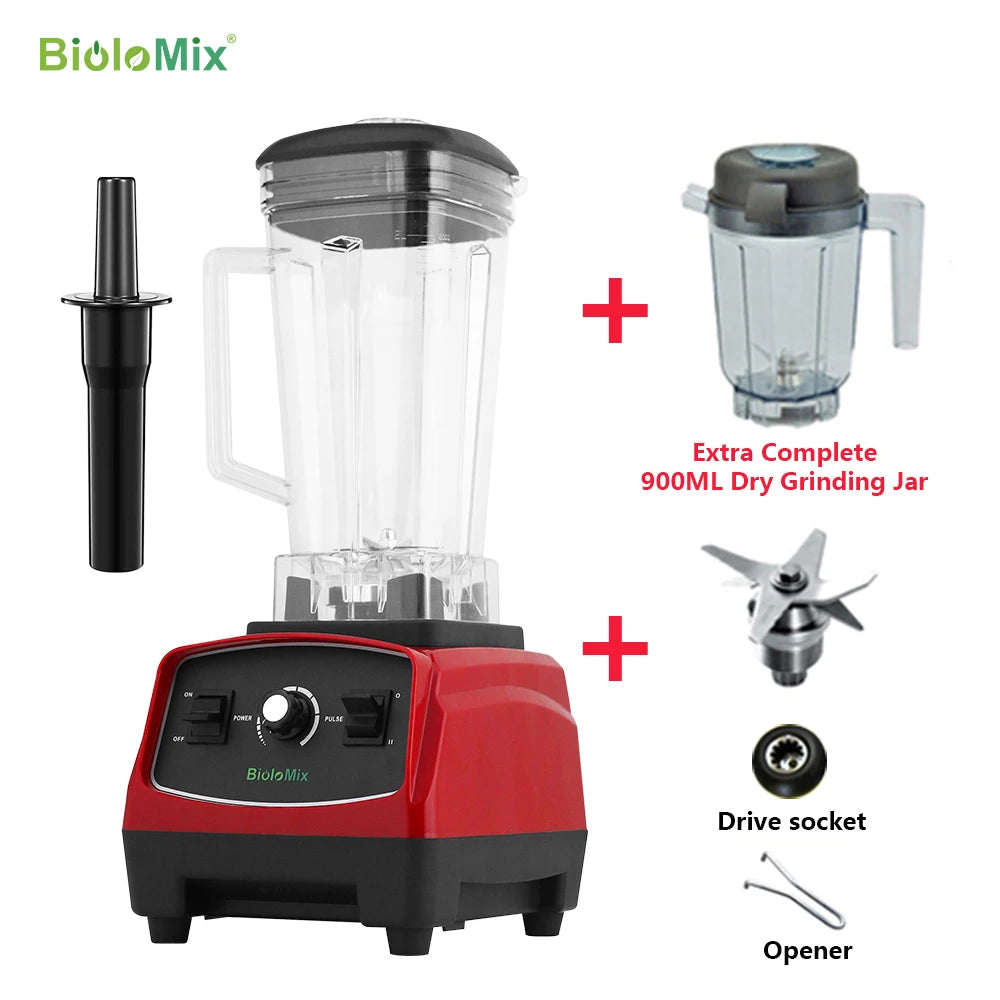 Biolomix 3HP 2200W Heavy Duty Blender for Smoothies and Ice