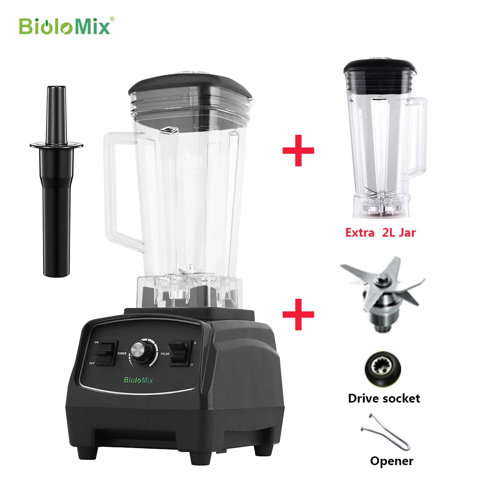 Biolomix 3HP 2200W Heavy Duty Blender for Smoothies and Ice