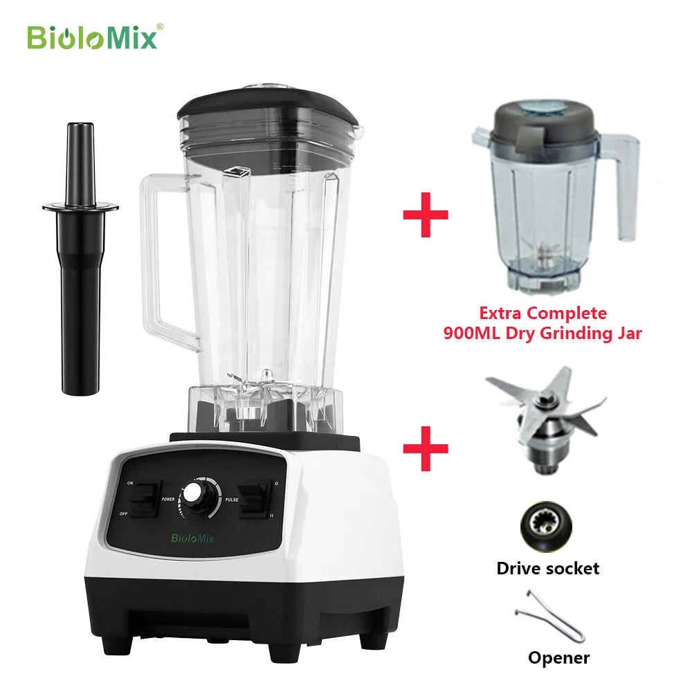 Biolomix 3HP 2200W Heavy Duty Blender for Smoothies and Ice