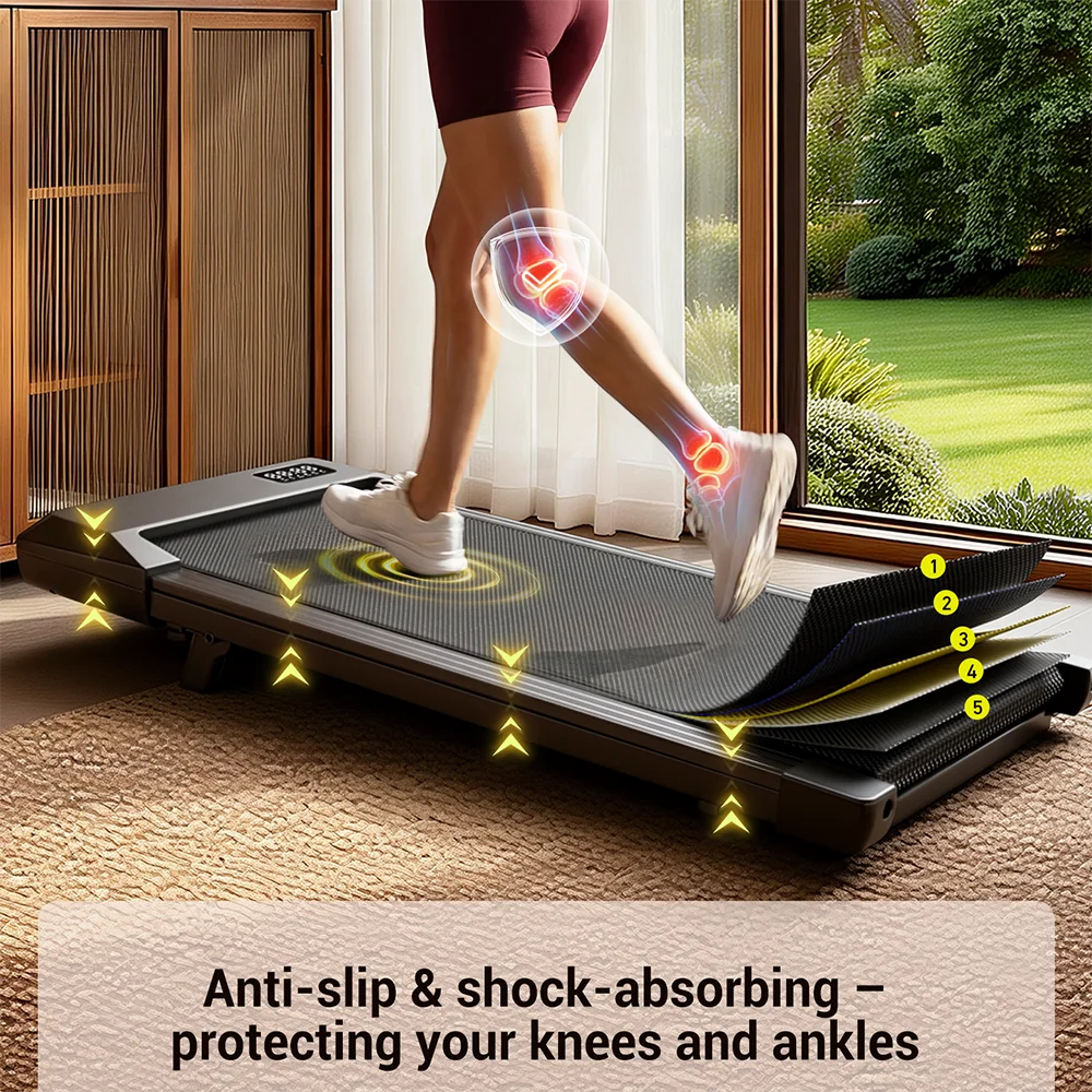 Superun Portable Under Desk Walking Pad Treadmill for Home