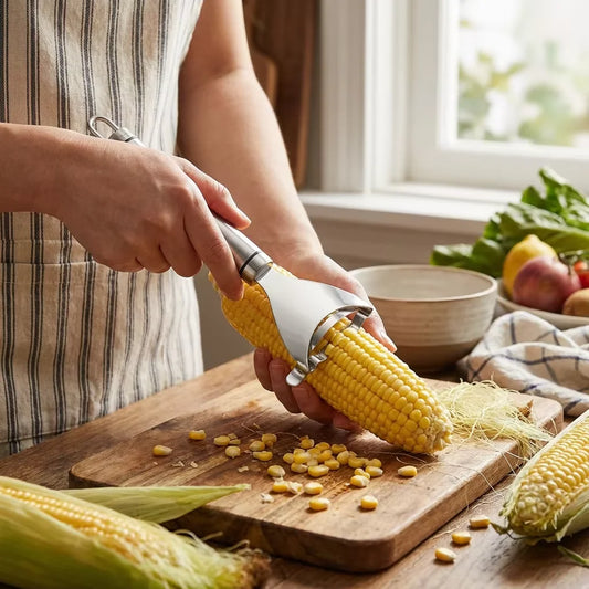 Stainless Steel Y Shaped Corn Peeler And Fast Kernel Remover Tool
