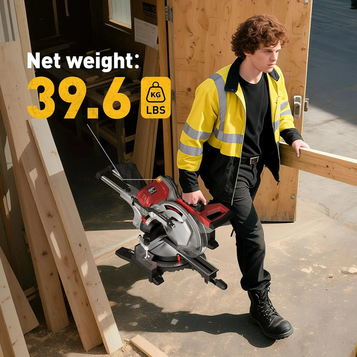 Marvtool Sliding Compound Miter Saw For Precision Cutting Power