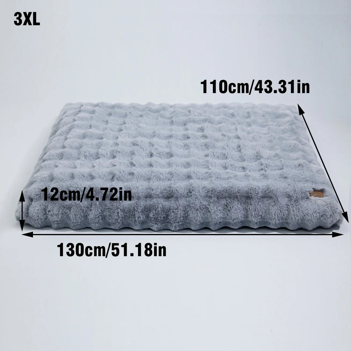 BINGOPAW Plush Foam Dog Bed With Removable Washable Cover