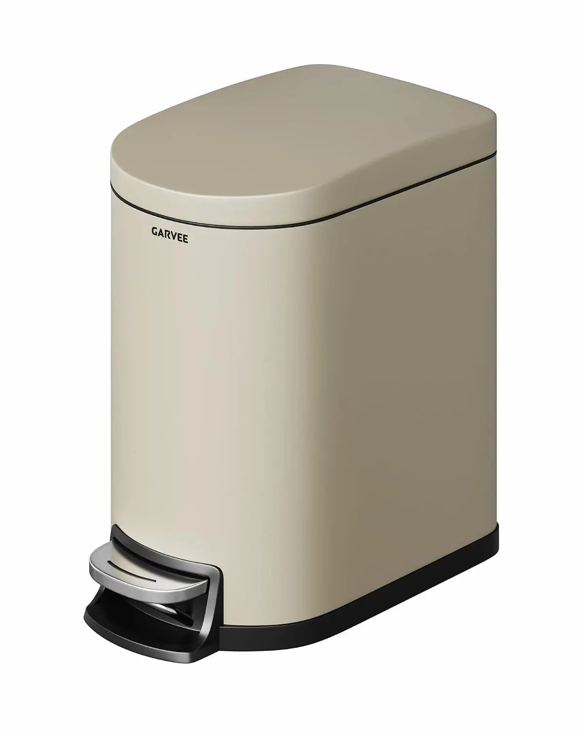 Stainless Steel Pedal Trash Can With Slow Close Lid