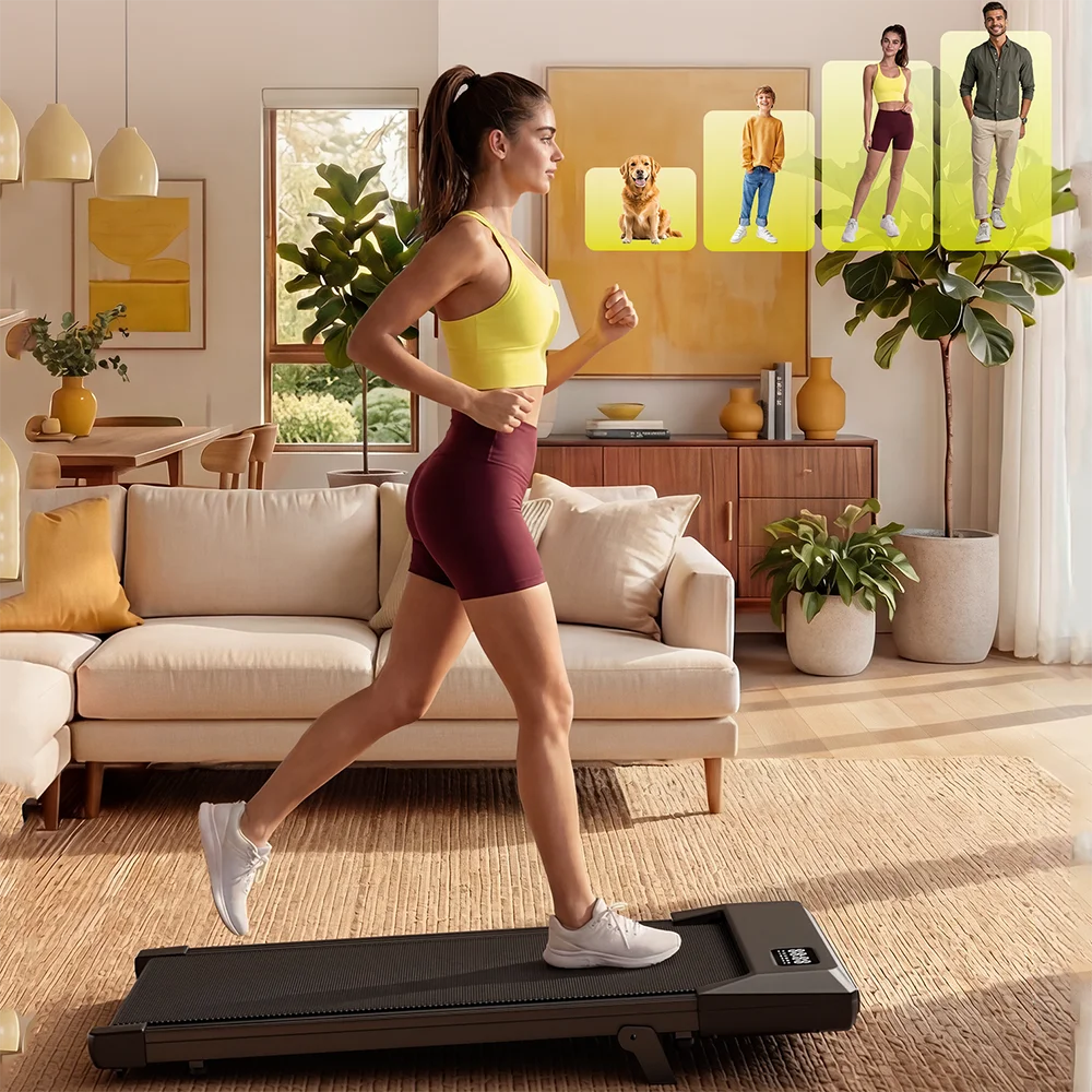 Superun Portable Under Desk Walking Pad Treadmill for Home