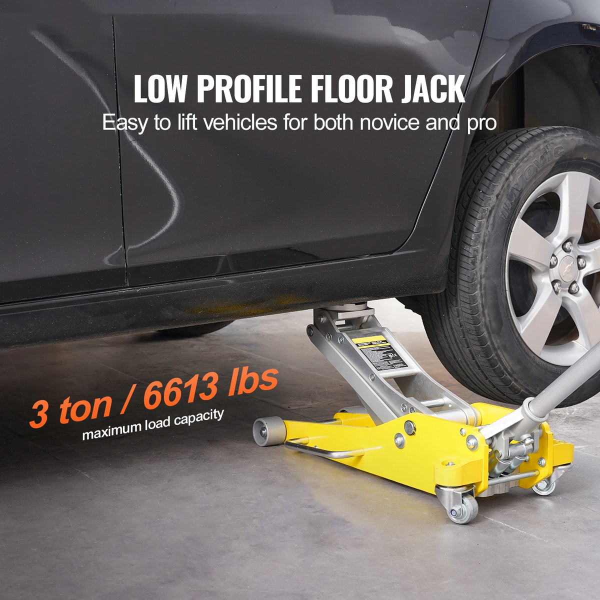 SucceBuy Aluminum Hydraulic Floor Jack With Quick Lift Pump