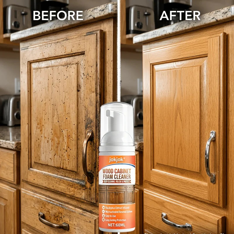 JOKJOK Kitchen Cabinet Cleaner for Grease and Stain Removal