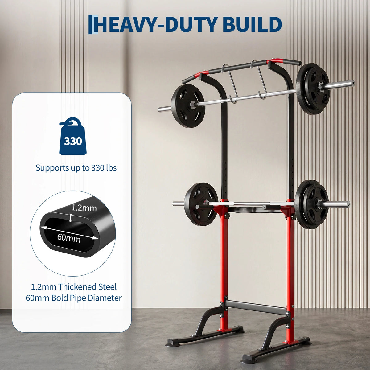Multifunctional Power Tower for Pull Ups Dips and Strength Training