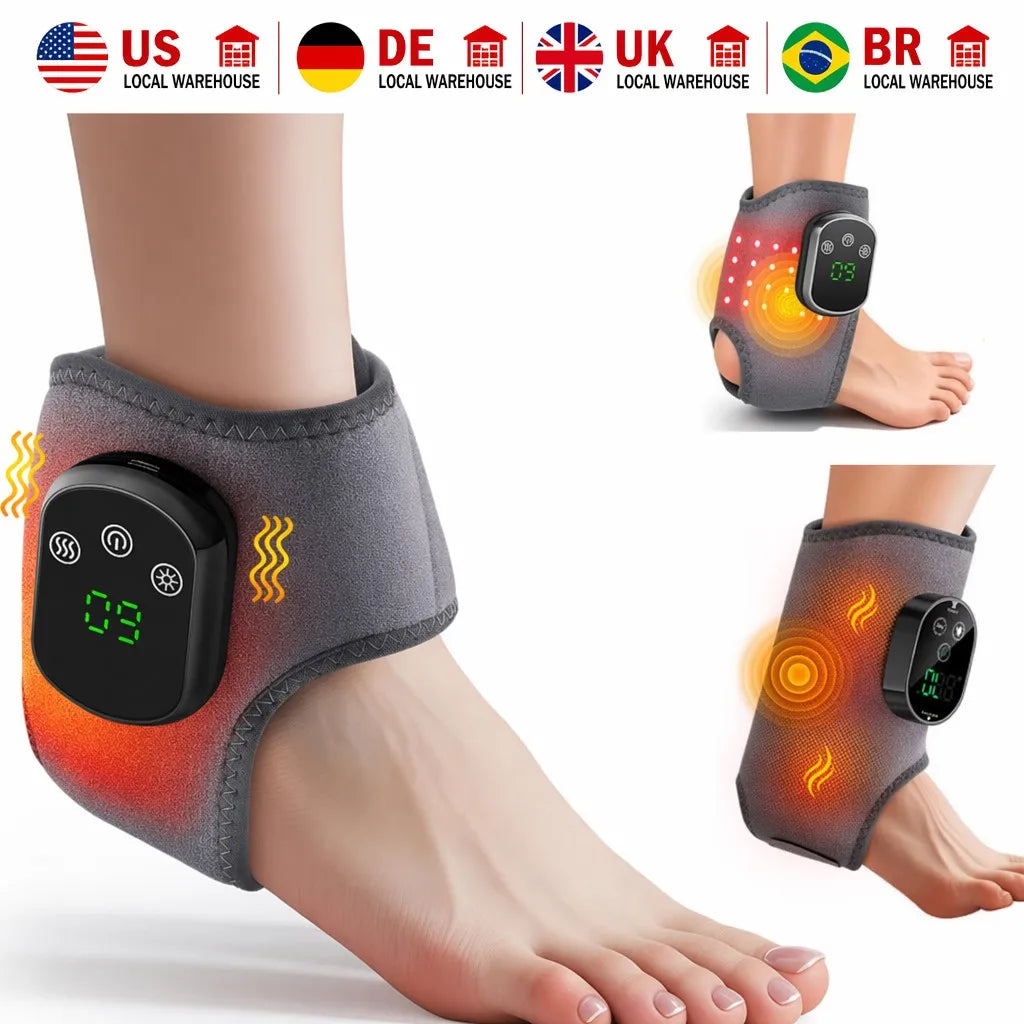 Hailicare Wireless Electric Heating Ankle Massage Brace