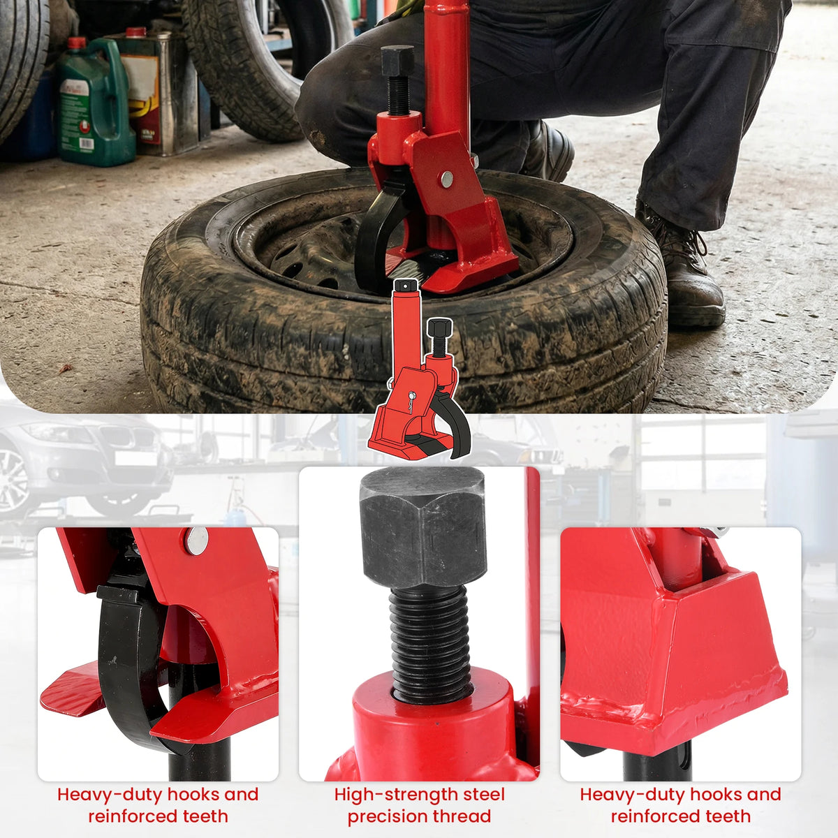 Manual Tire Bead Breaker Tool for Cars Trucks and ATVs
