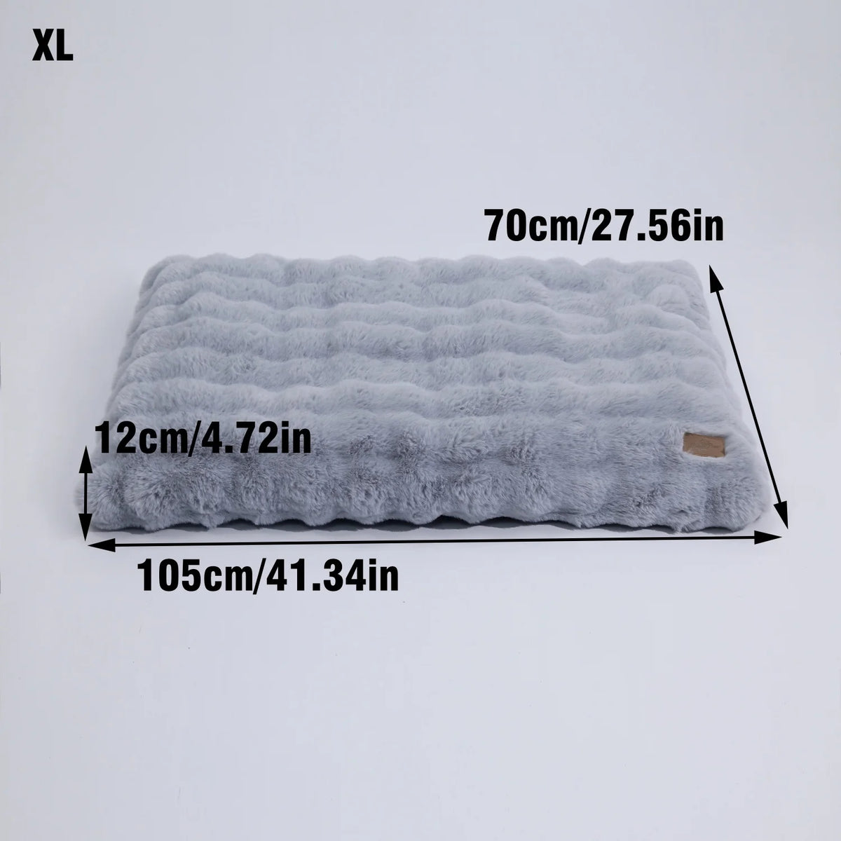 BINGOPAW Plush Foam Dog Bed With Removable Washable Cover