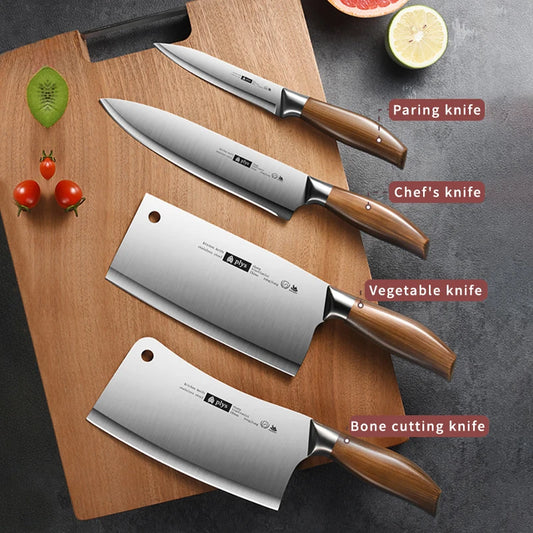 Professional Stainless Steel Kitchen Knife Four Piece Set