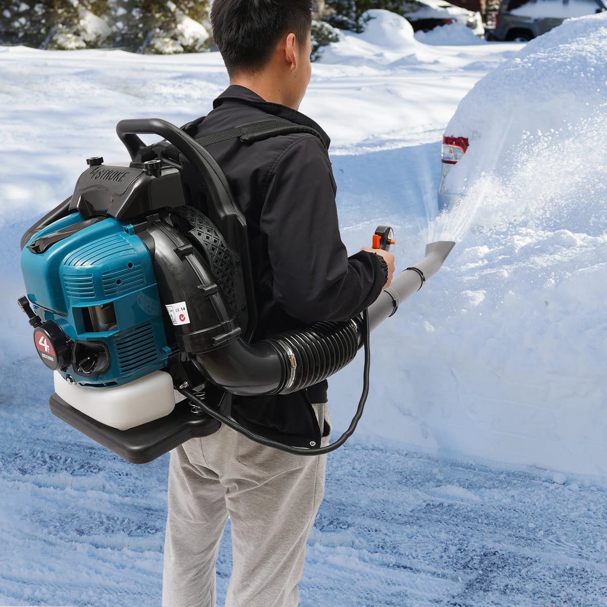 Bymaocar 75.6cc 4 Stroke Gas Powered Backpack Leaf Blower