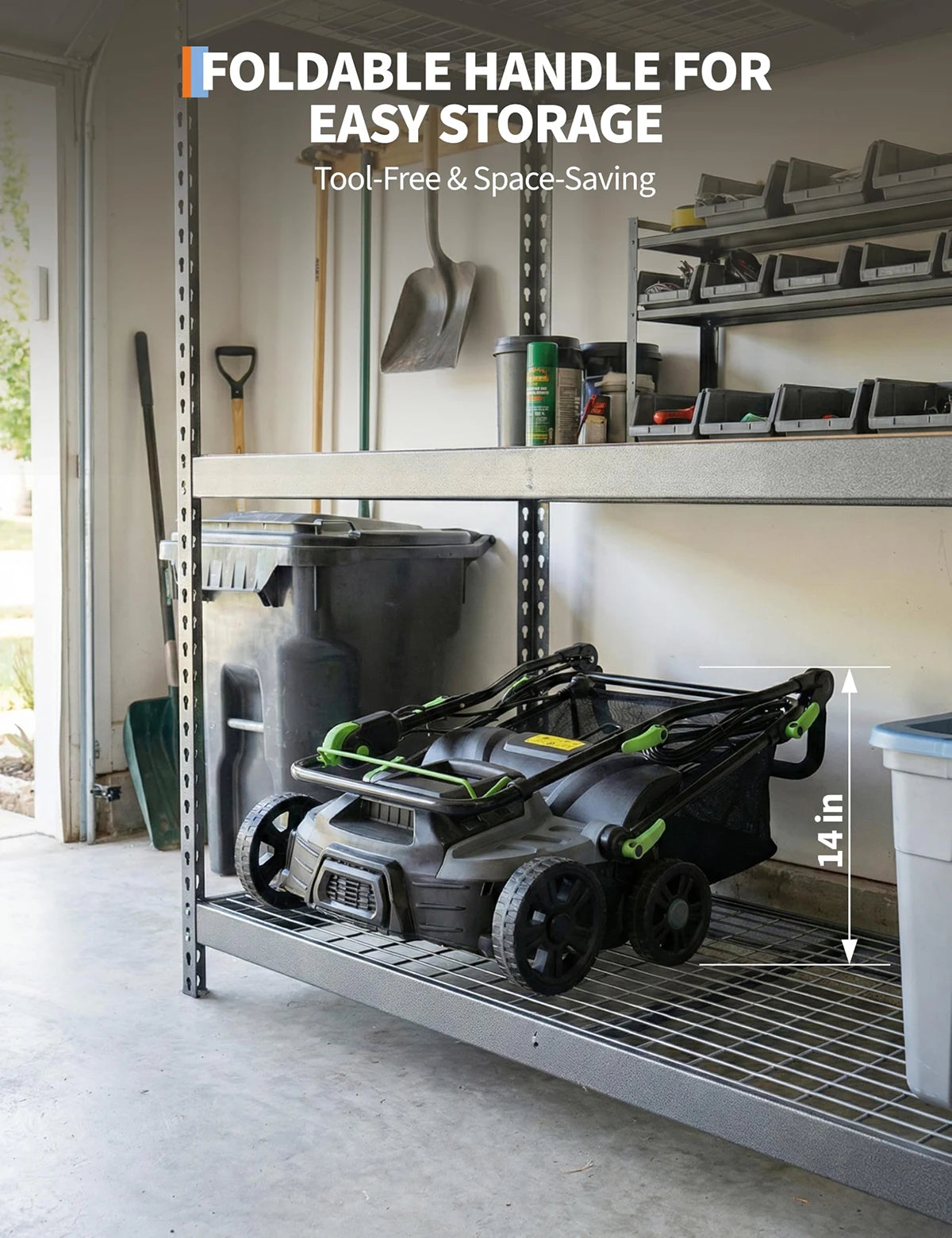 HiMISS Electric Lawn Dethatcher And Scarifier With Bag