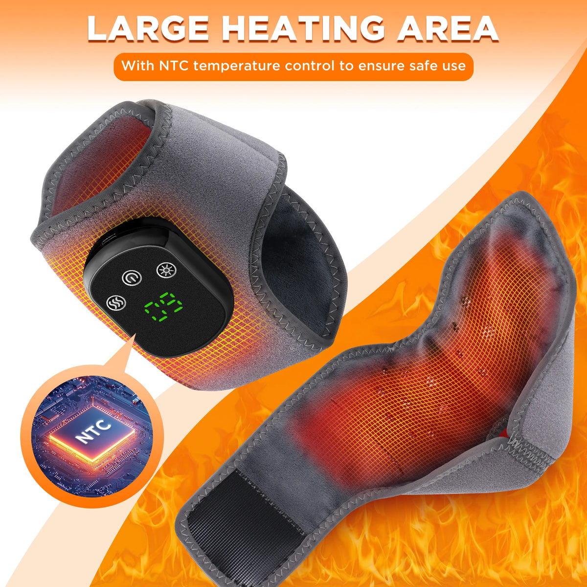 Hailicare Wireless Electric Heating Ankle Massage Brace
