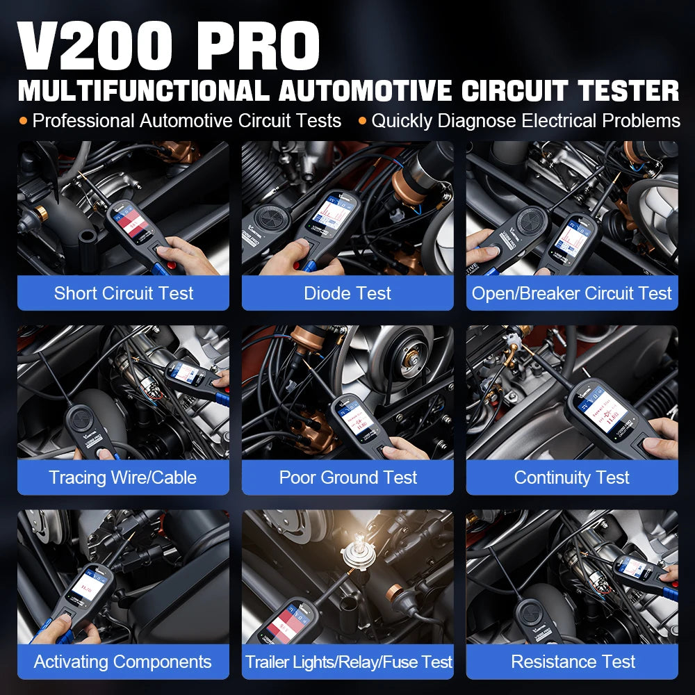VDIAGTOOL Automotive Power Circuit Probe And Electrical Tester