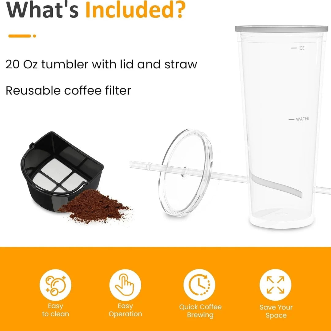 Portable Quick Cold Brew Coffee Maker For Home Office