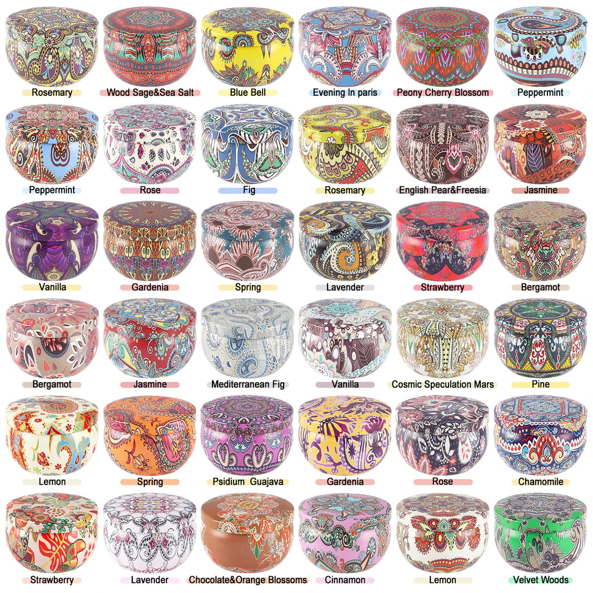 Fclayvts Scented Soy Wax Aromatherapy Candles for Home and Events