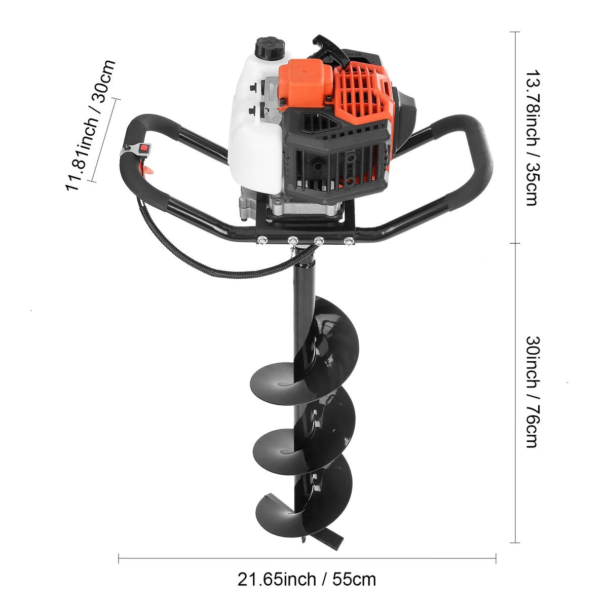 SucceBuy Gas Powered Post Hole Digger Professional Earth Auger